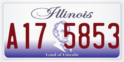 IL license plate A175853