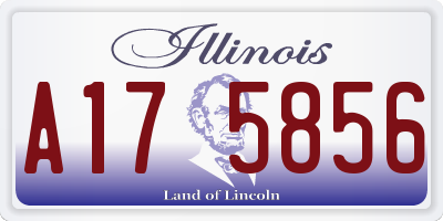 IL license plate A175856