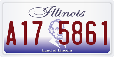 IL license plate A175861