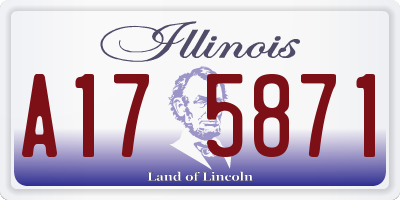 IL license plate A175871