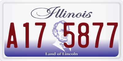 IL license plate A175877