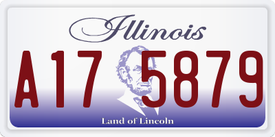 IL license plate A175879