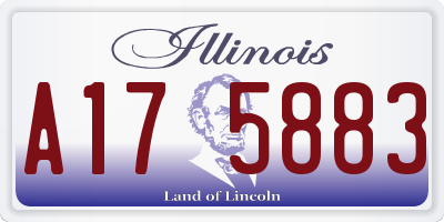 IL license plate A175883