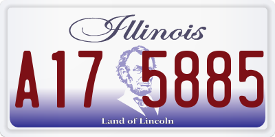 IL license plate A175885