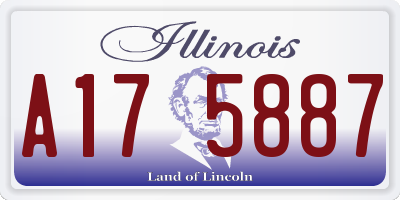 IL license plate A175887