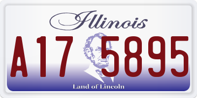 IL license plate A175895