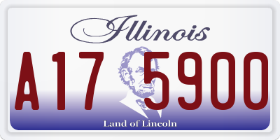 IL license plate A175900