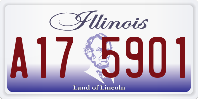 IL license plate A175901