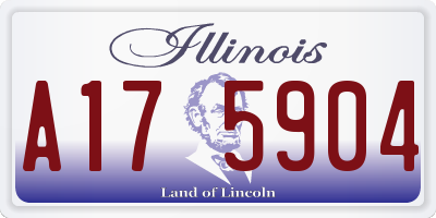 IL license plate A175904