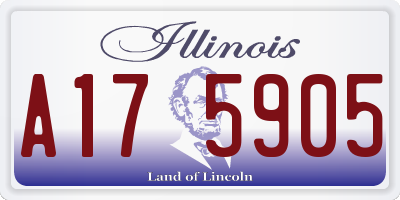IL license plate A175905