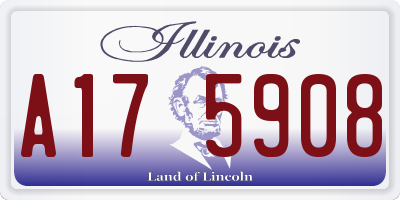 IL license plate A175908