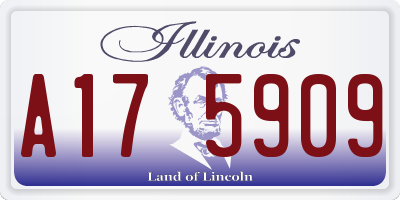IL license plate A175909
