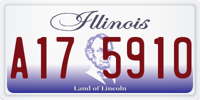 IL license plate A175910