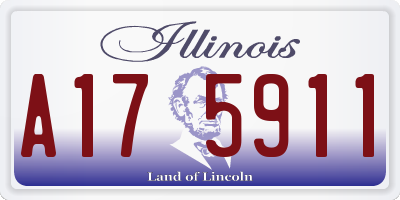 IL license plate A175911
