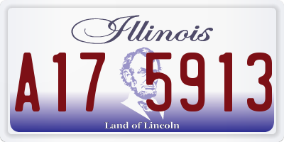 IL license plate A175913