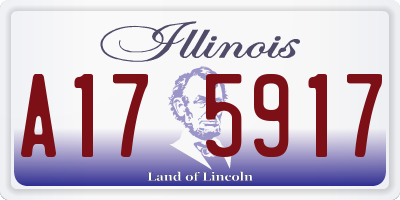 IL license plate A175917