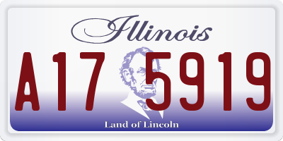 IL license plate A175919