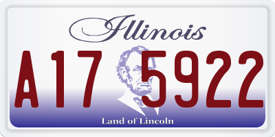 IL license plate A175922