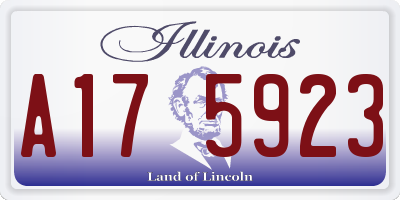 IL license plate A175923