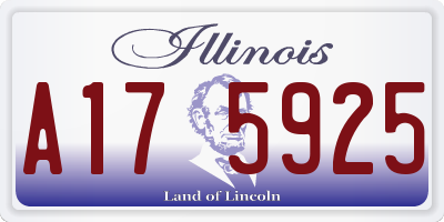 IL license plate A175925