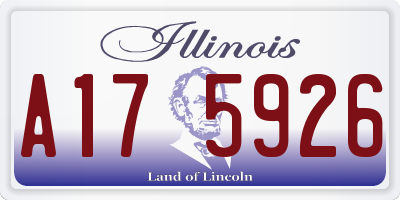 IL license plate A175926