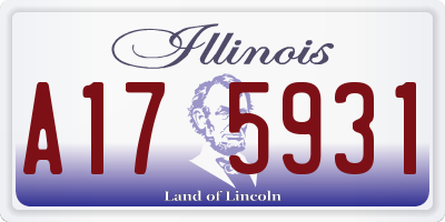 IL license plate A175931