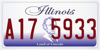 IL license plate A175933