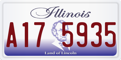 IL license plate A175935