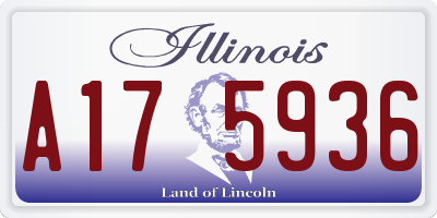 IL license plate A175936
