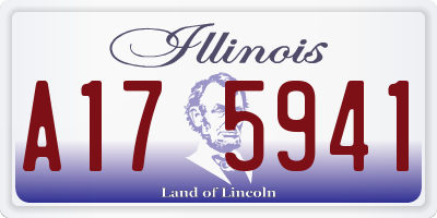 IL license plate A175941