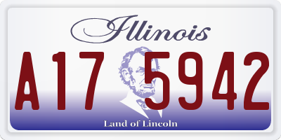 IL license plate A175942