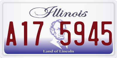 IL license plate A175945