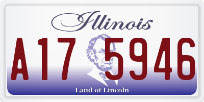 IL license plate A175946