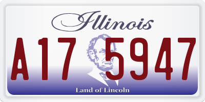IL license plate A175947