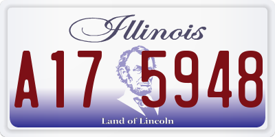 IL license plate A175948