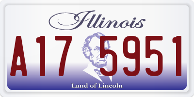 IL license plate A175951