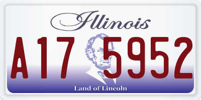 IL license plate A175952