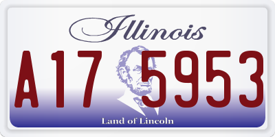 IL license plate A175953
