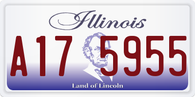 IL license plate A175955