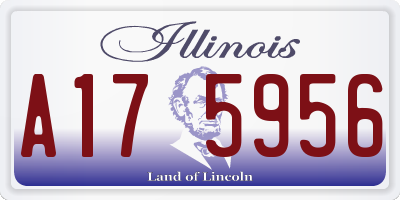 IL license plate A175956
