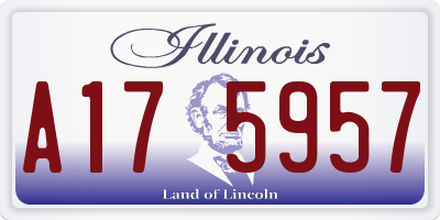 IL license plate A175957