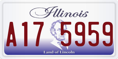 IL license plate A175959