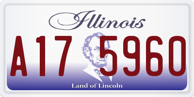 IL license plate A175960