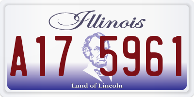 IL license plate A175961