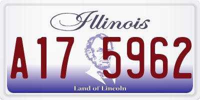 IL license plate A175962