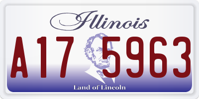 IL license plate A175963