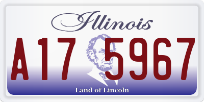 IL license plate A175967