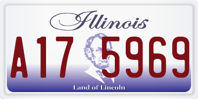 IL license plate A175969