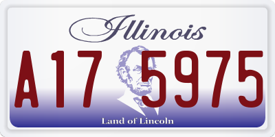 IL license plate A175975