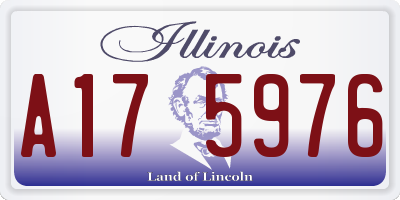 IL license plate A175976